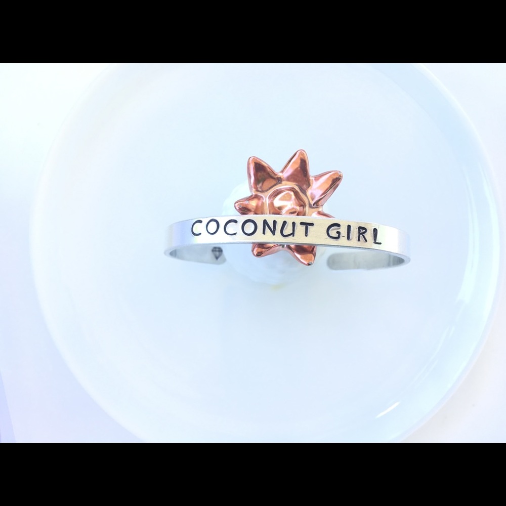 Hand Stamped Cuff • Coconut Girl